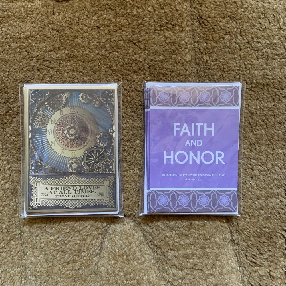 DaySpring - Your Heart.  God's Love.  Blank Note Card And Envelopes - 2 Sets